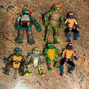Vintage TMNT figure Lot 1988 Shredder 1993 Flip Leonardo 2016 Movie Michelangelo